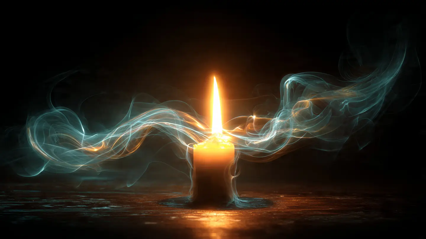 candle flame spiritual meaning glowing light symbolism
