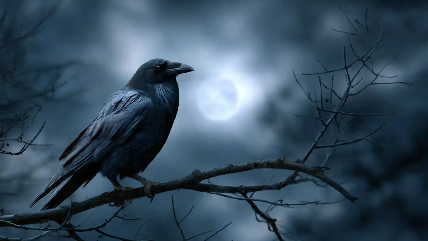 Crow in dream meaning with spiritual interpretation, warnings and transformation signs.
