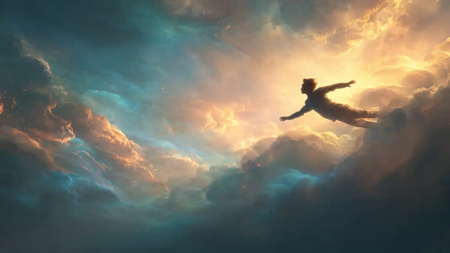 Dream of flying spiritual meaning showing freedom, awakening and emotional release