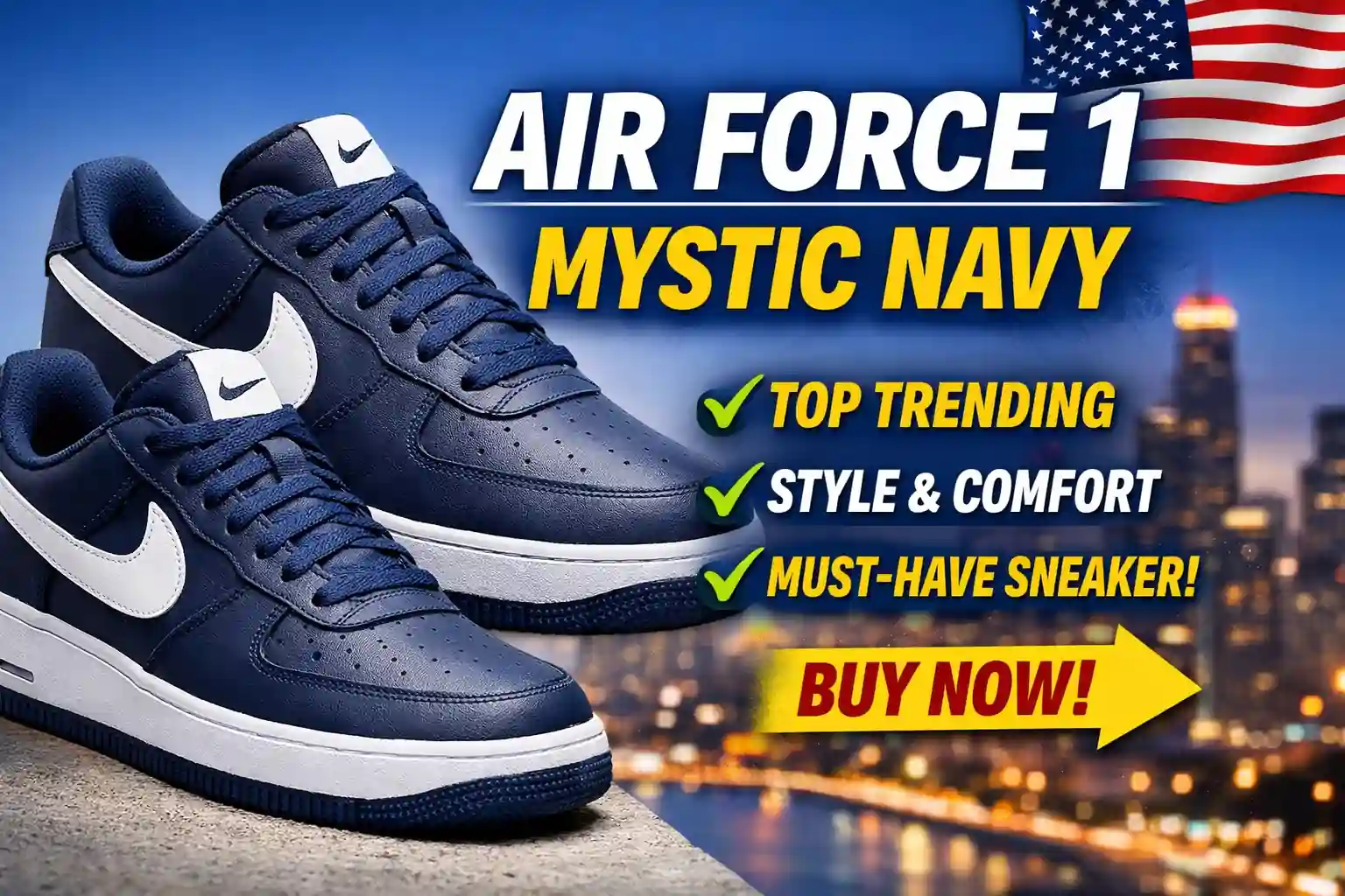 Air Force 1 Mystic Navy